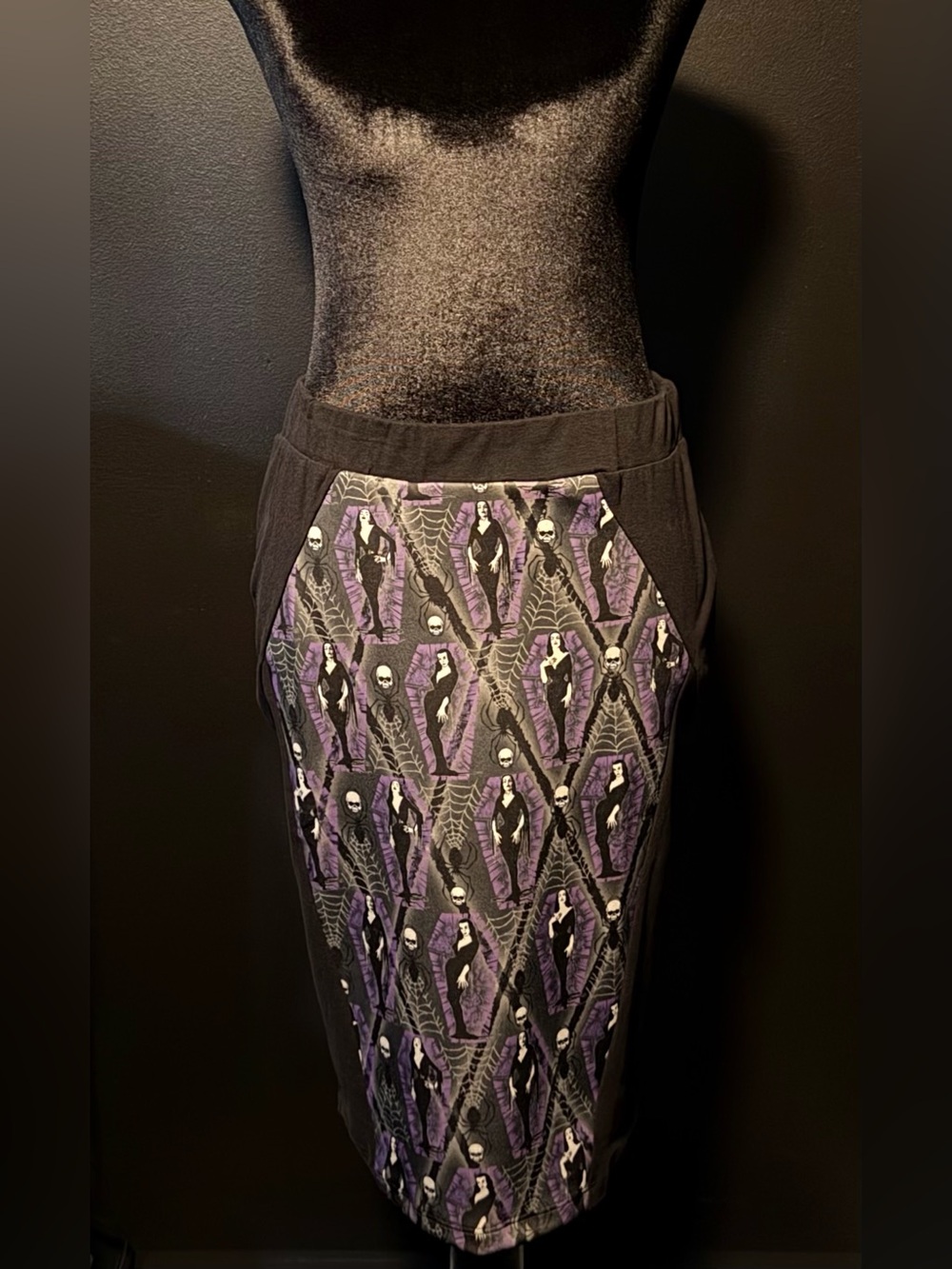 +RARE+ Kreepsville 666 Vampira Pencil Skirt
